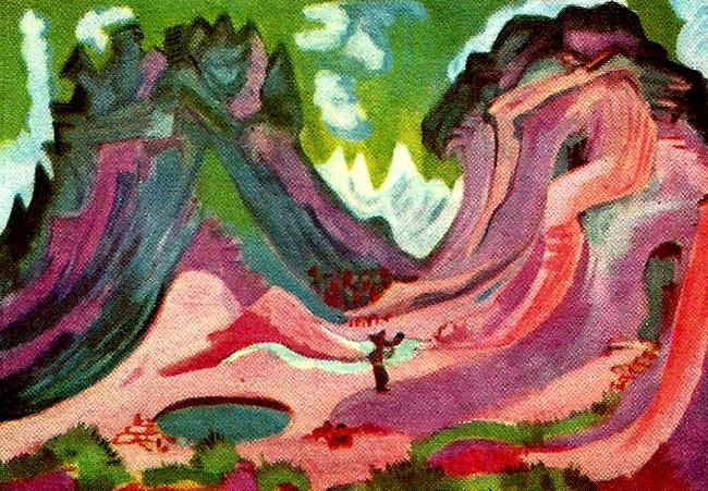 Ernst Ludwig Kirchner amselflue France oil painting art